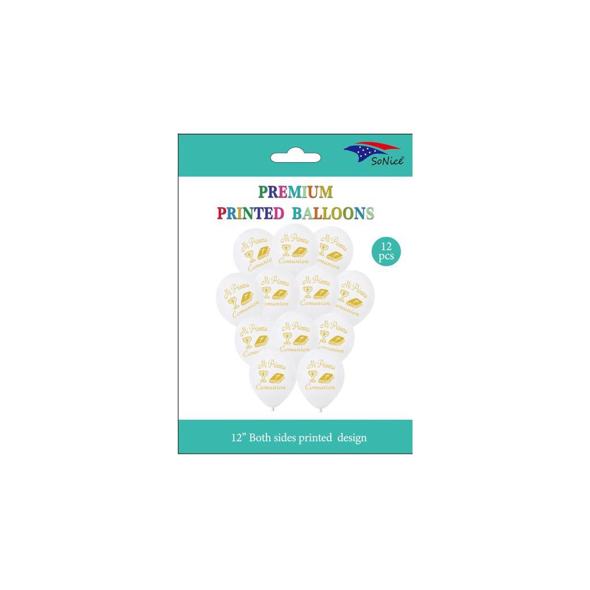 Prntd Balloon 12 ct Mi 1St Cmnn 120Pk/Cs